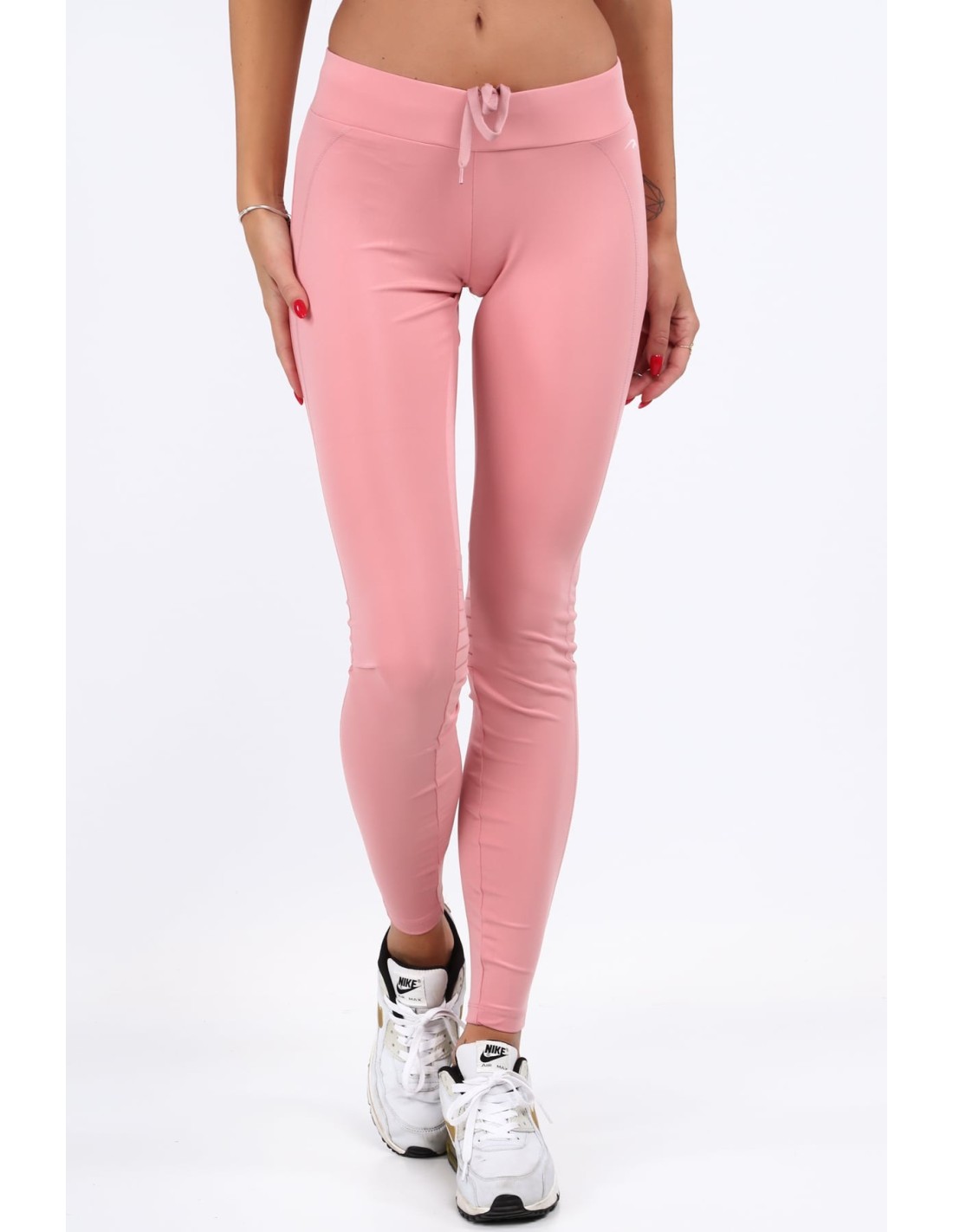 Puderfarbene, taillierte Sportleggings MR11025 – Online-Shop – Boutique